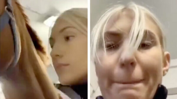 Paardenmeisje krijgt een goedgeplaatste kopstoot