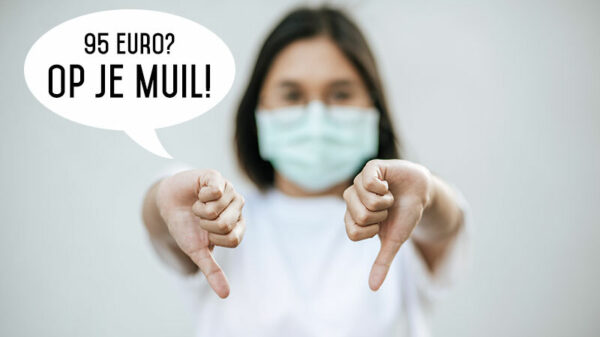 Geen mondkapje op? Dat kost je vanaf 1 december 95 eurootjes!