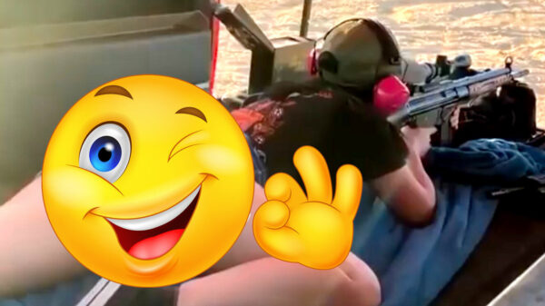 Boinggggg: scherpschutster krijgt flink wat terugslag te verduren