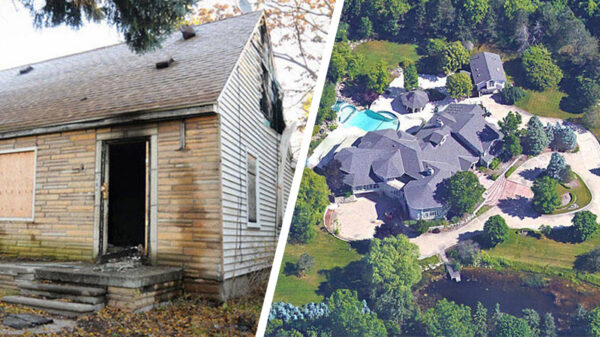 Huizen van 'the rich and famous' voor en na hun roem