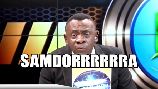 Ghanese tv-presentator leest LUID en duidelijk alle voetbaluitslagen voor