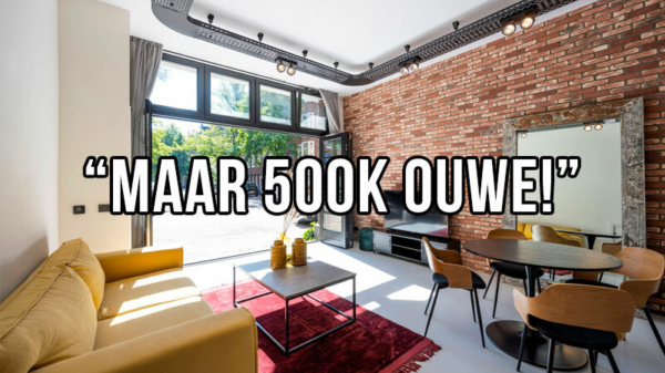 LOL. Omgebouwde garage van 76 m² heet nu "stadsloft" en kost €500.000,-