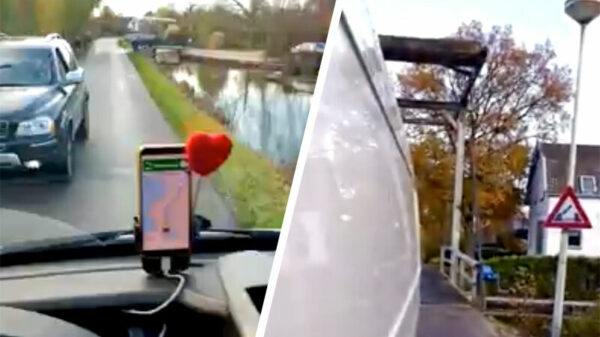 Eeuwige 'standoff' in Reeuwijk tussen koppige automobilist en een bestelbusje