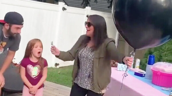 Dankzij chagrijnige koter werd de gender reveal geen doorslaand succes