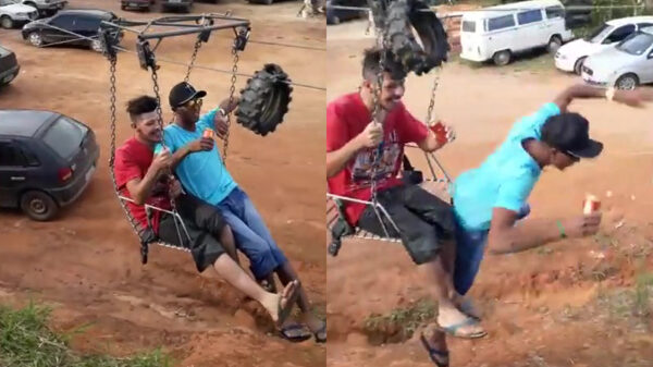 Dronken kabelbaanritje eindigt met een stevige hoofdpijn