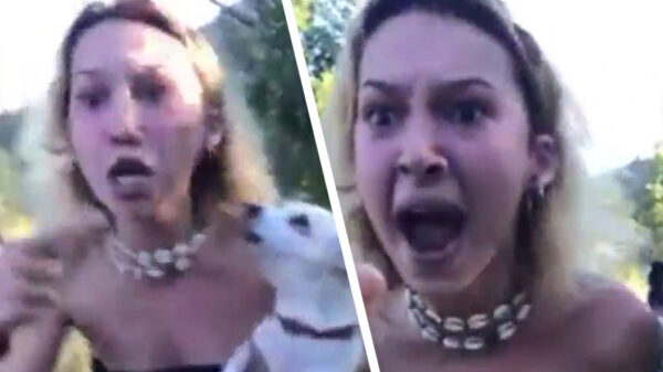 Bezeten Becky flipt hem heulemaalll de pan uit omdat ze het terrein moet verlaten