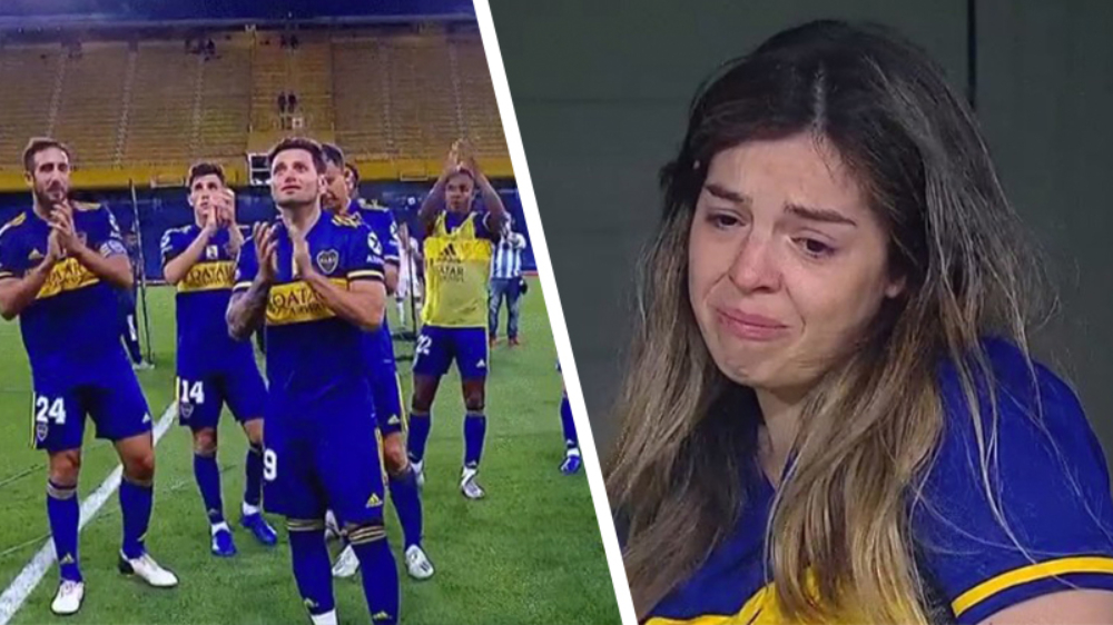 Dochter Maradona in tranen na emotioneel eerbetoon Boca Juniors