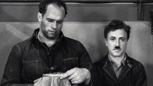 W00t! Onbekende filmbeelden Stallone en Schwarzenegger opgedoken