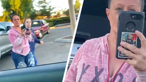 Dikke vette Amerikaanse zucht: Karen #1 en Karen #2 hebben parkeerplaatsfittie