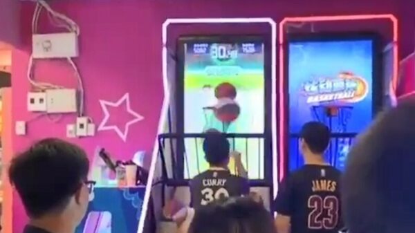 Pro basketballer is winning!