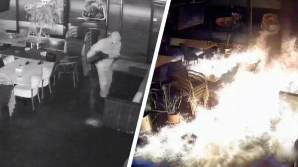Zoek zoek: hufters branden Arnhems eetcafé plat en veroorzaken enorme vuurzee