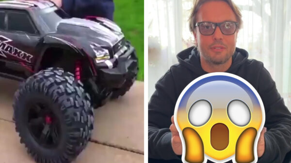 Oplichter alert: enorme RC stunttruck blijkt klein speelgoedje te zijn