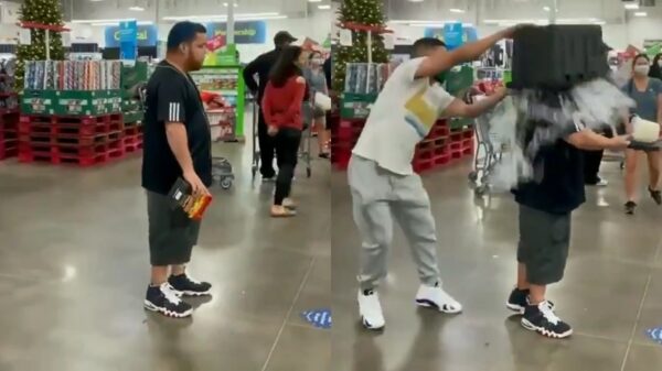 Het niet dragen van een mondkapje kan je letterlijk een koude douche opleveren