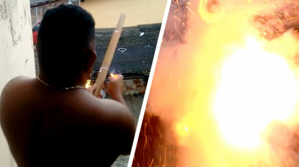 Goh. Vuurwerk vanuit je badkamer afsteken is nog steeds geen goed idee