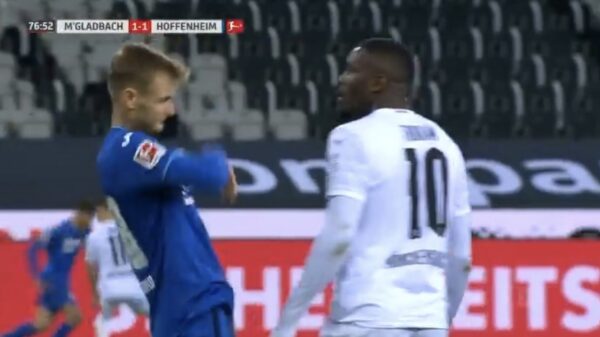 Marcus Thuram kan waarschijnlijk een tijdje op de bank zitten na smerige spuugactie