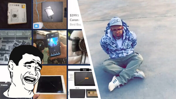 Schoffies die camera-apparatuur nakten worden in een heerlijke karma-val gelokt