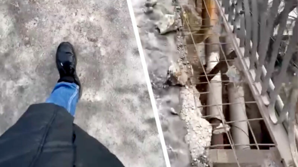 Russische brug onderzocht wegens minuscule haarscheurtjes in het beton