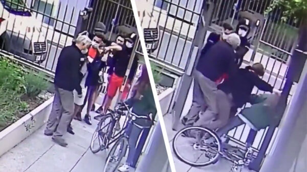 CCTV: dappere Fransman probeert beroving van twee vrouwen te voorkomen