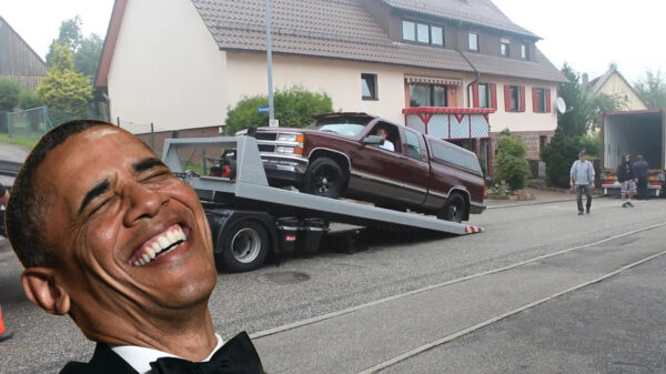 Deutsche truck niet bestand tegen Amerikaans autogeweld