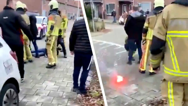 Gezellig: politie en HULPdiensten in Almelo bekogeld met vuurwerk