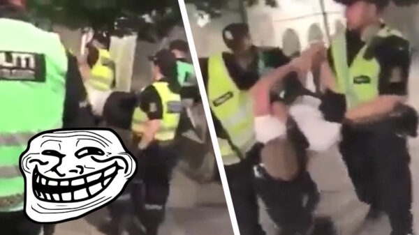 Web classic: drankorgel believet dat 'ie can fly tijdens arrestatie