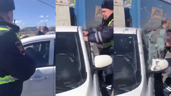 Russische agent regelt afspraak bij Carglass als automobilist niet wil uitstappen