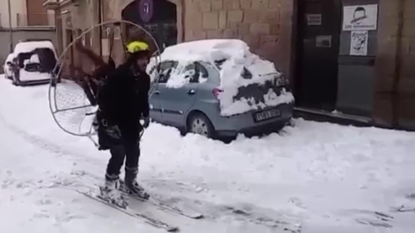 Ondertussen in het sneeuwovergoten Spanje