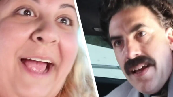 Verrassing, een Borat in je auto