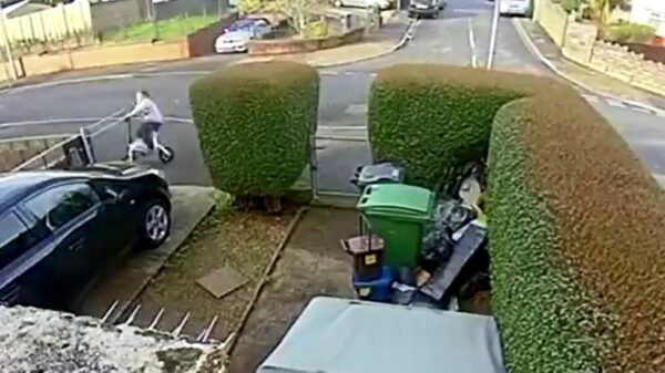 Koter krijgt iets té veel vaart als hij van een heuveltje jakkert