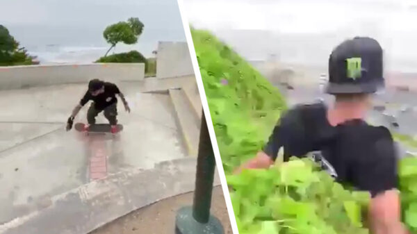 Skater ziet z'n leven aan zich voorbij schieten na mislukte sprong