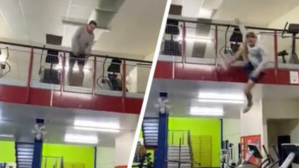 Aangezien er toch helemaal niemand is: parkour in de sportschool