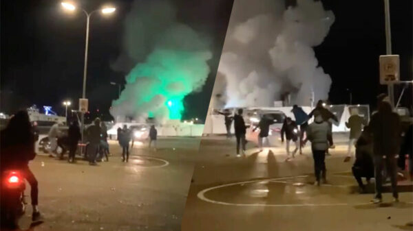 De avondklok op Urk: met z'n allen naar buiten om de politie te bekogelen