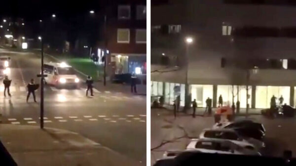 Gisteravond in Enschede: uitschot probeert ramen van ziekenhuis in te gooien