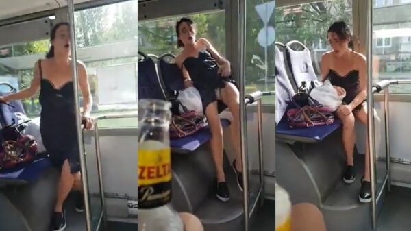 Drugsgekkie tript hem knetterhard tijdens ritje in de bus