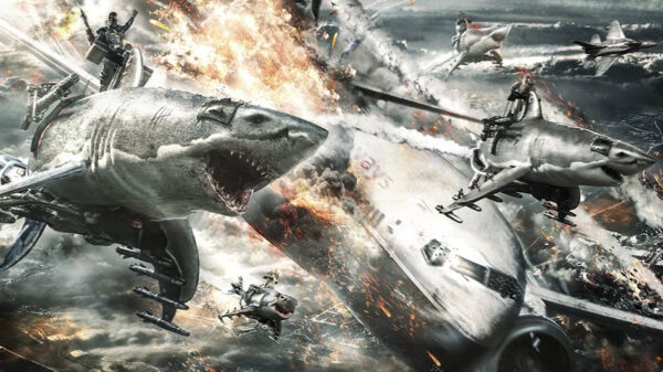 Zombie-nazi's op vliegende robothaaien: welkom bij de film Sky Sharks