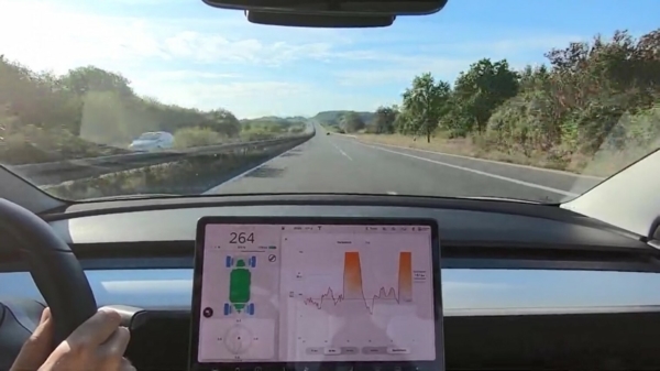 Van 0 tot 264 km/u: snelheidsduivel test acceleratie Tesla Model 3 na software-update