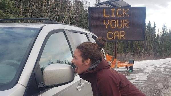 Deze borden zijn gewoon heel erg vreemd