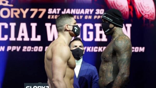 GLORY 77: staredown tussen Rico Verhoeven en Hesdy Gerges