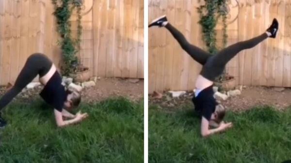 Yoga in de tuin kan behoorlijk verrassend aflopen