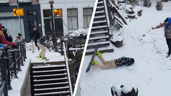 Sneeuwhappende snowboarder in Utrecht kan terug naar de tekentafel
