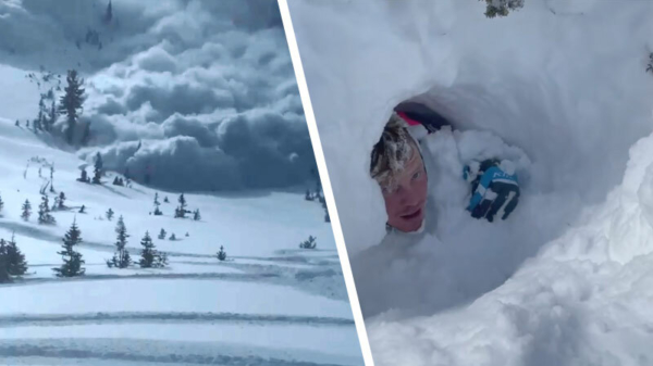 Wintersporters in de Uinta Mountains bedolven onder een enorme lawine