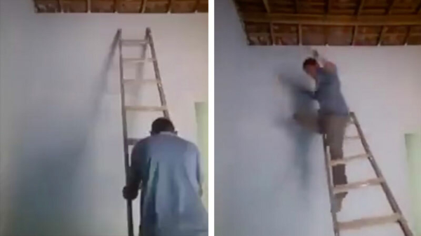 Man vs ladder: een kort avontuur