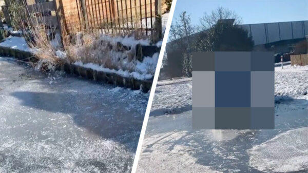 Middagje schaatsen wordt bruut verstoord door brokkenpiloot
