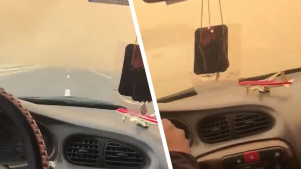 Waarom je tijdens een zandstorm beter niet de weg op kunt gaan