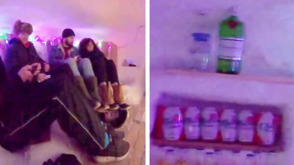 Deze iglo 2.0 is van binnen een complete mancave