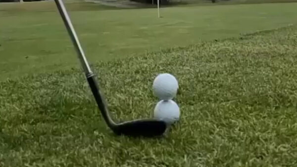 Dat is nog eens een keurige trickshot