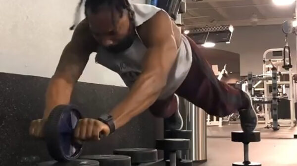 Uitslover probeert iets nieuws in de sportschool