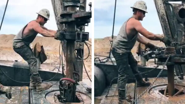 Het bedienen van een boorinstallatie is nog best een pittig klusje