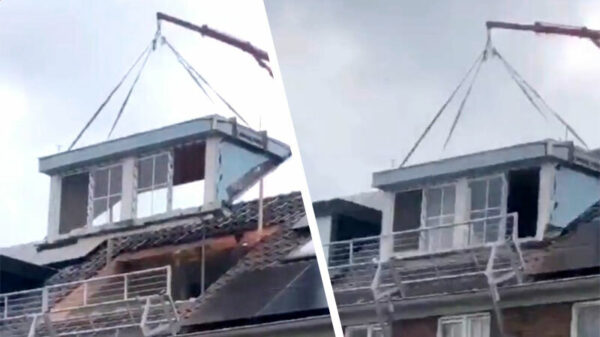 Subtiel een dakkapel plaatsen zat er vandaag niet in