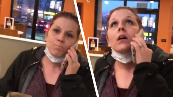 Tuurlijk Karen, bel jij even de politie omdat de nacho fries op zijn